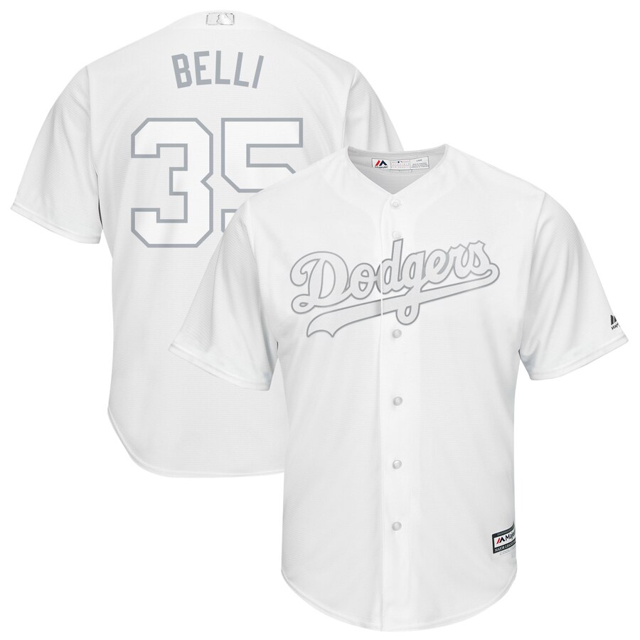 Men Los Angeles Dodgers #35 Belli white MLB Jersey->los angeles dodgers->MLB Jersey